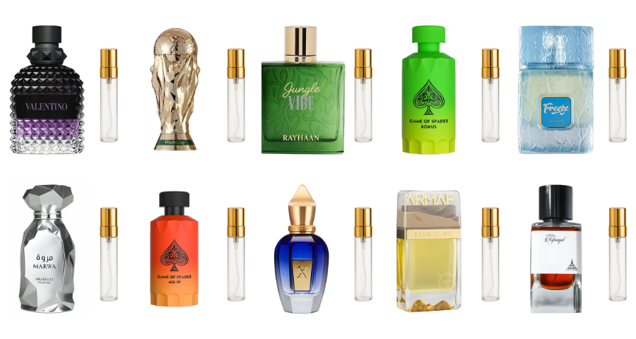 Combo New Elegance - 10 decants de perfume hombre recién llegados